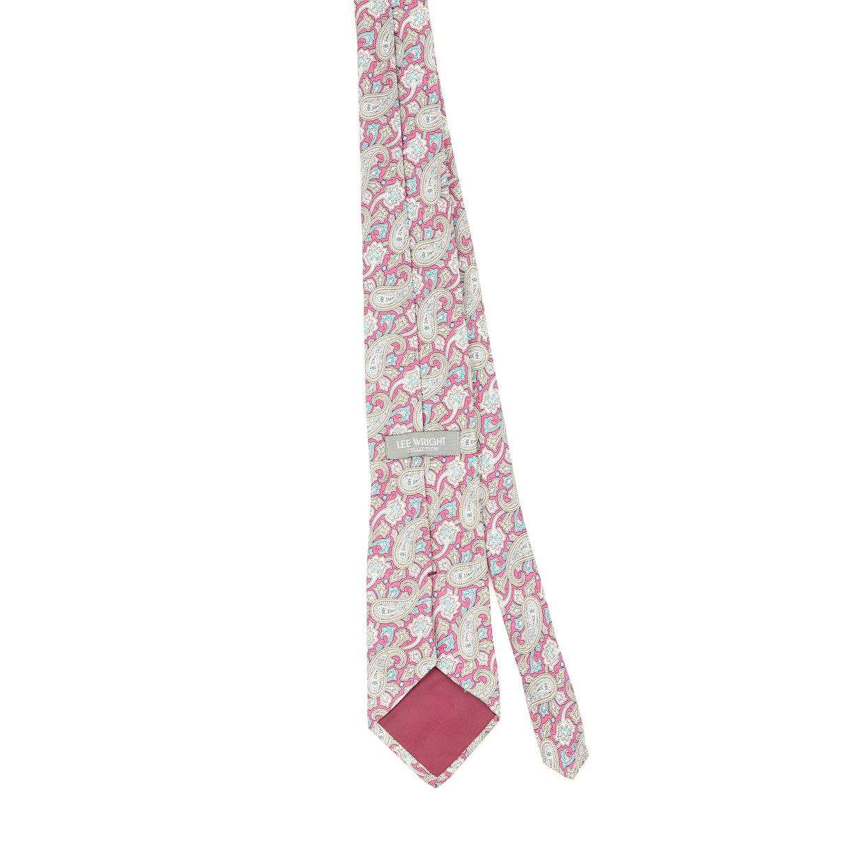 Back Back of Vintage 1990's Paisley Paisley Patterned Tie