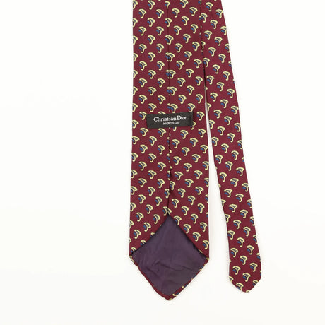 Back Detail of Vintage Christian Dior Paisley Patterned Tie