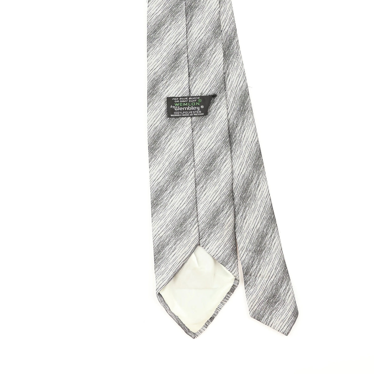 Back Detail of Vintage 1980's Wembley Abstract Patterned Tie