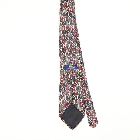 Back Back of Vintage 1990's Stafford Geometric Patterned Tie