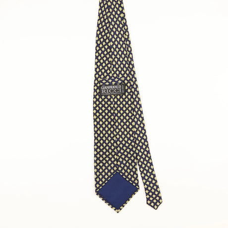 Back of Vintage 1990's Geometric Patterned Tie