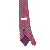 Back Back Detail of Vintage 1990's Van Heusen Foulard Geometric Patterned Tie