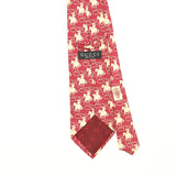 Back Detail of Vintage 1990's Gucci Cowboy Geometric Patterned Tie