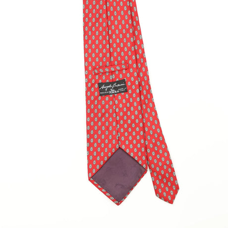 Back Detail of Vintage 1990's Tie Rack Angelo Bosani Paisley Patterned Tie