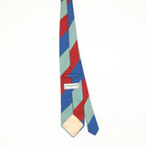 Back Back of Vintage 1980's Ted Lapidus BNWT Striped Patterned Tie