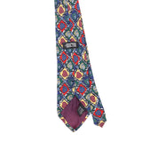 Back Back Detail of Vintage 1990's Addiction Hearts Geometric Patterned Tie