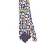 Back Back Detail of Vintage 1990's Geometric Patterned Tie