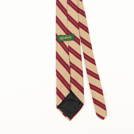 Back Detail of Vintage 1980's Resilio Striped Patterned Tie