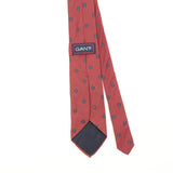 Back Back Detail of Vintage 1990's Gant Geometric Patterned Tie