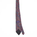 Back Back of Vintage Claybrooke Paisley Patterned Tie