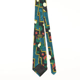 Back of Vintage Handmade Abstract Patterned Tie