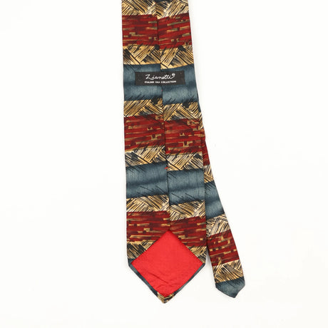 Back Back Detail of Vintage 1990's Abstract Patterned Tie
