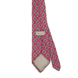 Back Back Detail of Vintage 1990's Robert Talbott Geometric Patterned Tie