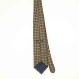 Back Back of Vintage 1990's Ermenegildo Zegna Geometric Patterned Tie