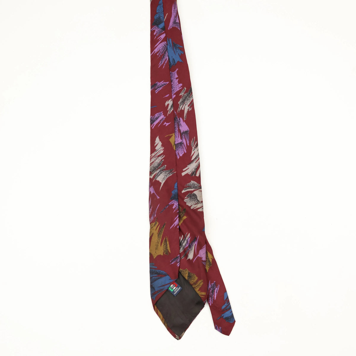 Back Back of Vintage 1990's Abstract Patterned Tie