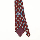 Back Back Detail of Vintage 1990's Stafford Geometric Patterned Tie