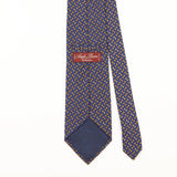 Back Detail of Vintage 1990's Tie Rack Angelo Bosani Geometric Patterned Tie