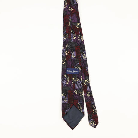 Back of Vintage 1990's Geometric Patterned Tie