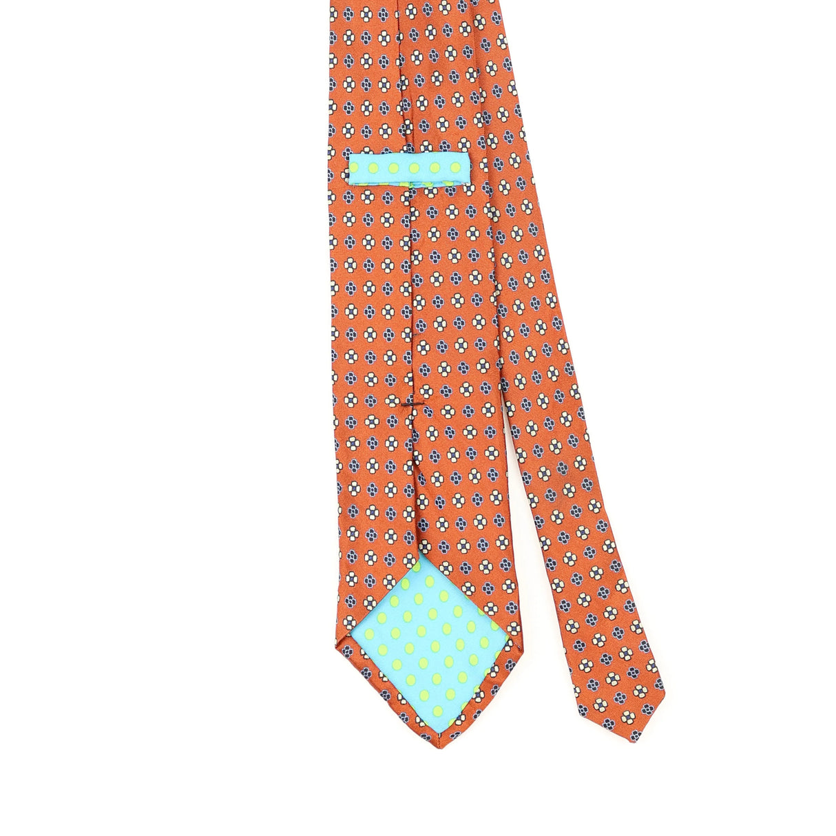 Back Detail of Vintage Ted Baker Geometric Patterned Tie