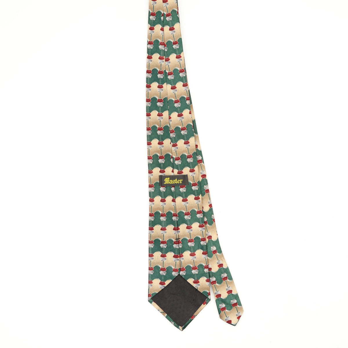 Back Back of Vintage 1990's Geometric Patterned Tie