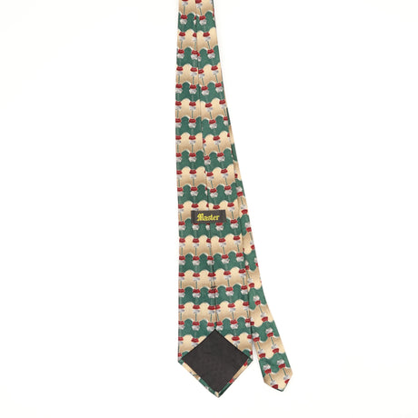 Back Back of Vintage 1990's Geometric Patterned Tie