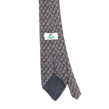 Back Back Detail of Vintage 1990's Van Heusen Foulard Geometric Patterned Tie