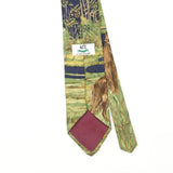 Back Detail of Vintage 1990's Van Heusen Dog Animal Print Patterned Tie