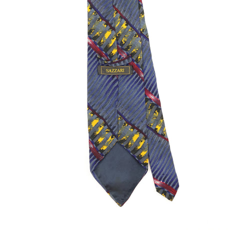 Back Back Detail of Vintage 1990's Abstract Patterned Tie