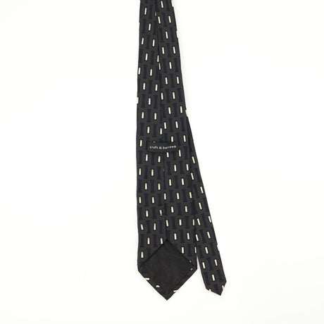 Back Back of Vintage 1990's Croft & Barrow Geometric Patterned Tie
