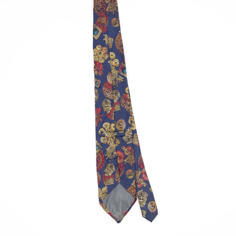 Back Back of Vintage 1990's Geoffrey Beene Abstract Patterned Tie