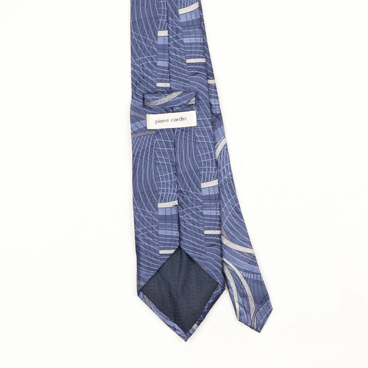Back Back Detail of Vintage Pierre Cardin Swirls Abstract Patterned Tie
