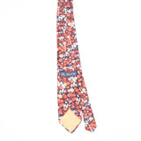 Back Back of Vintage 1980's Floral Patterned Tie
