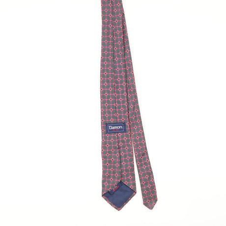 Back of Vintage 1990's Damon Geometric Patterned Tie