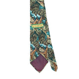 Back Back Detail of Vintage 1990's Jerry Garcia Trees Abstract Patterned Tie