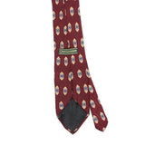 Back Back Detail of Vintage 1990's Croft & Barrow Foulard Geometric Patterned Tie