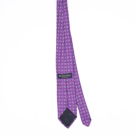 Back Back of Vintage 1990's Brooks Brothers Foulard Paisley Patterned Tie