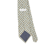 Back Back Detail of Vintage 1990's Pierre Cardin Geometric Patterned Tie