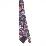 Back Back of Vintage 1990's Swirl Abstract Patterned Tie