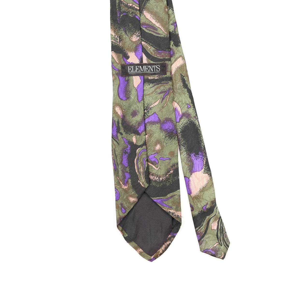 Back Detail of Vintage 1990's Abstract Patterned Tie