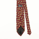 Back Detail of Vintage Dazur Geometric Patterned Tie