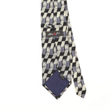 Back Detail of Vintage Geometric Patterned Tie