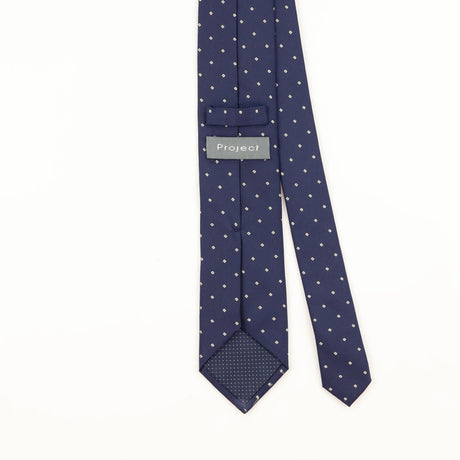 Back Detail of Vintage Polka Dot Patterned Tie