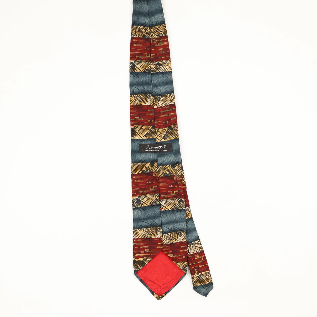 Back Back of Vintage 1990's Abstract Patterned Tie