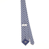 Back of Vintage Hawes & Curtis Geometric Patterned Tie