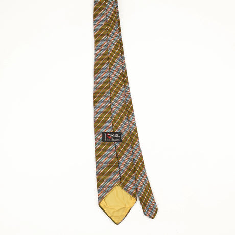 Back Back of Vintage 1980's Striped Patterned Tie