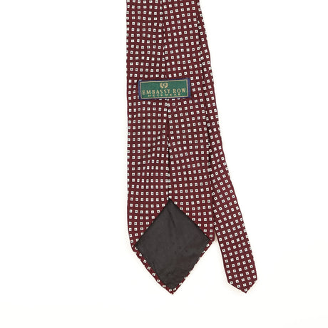 Back Detail of Vintage 1990's Geometric Patterned Tie