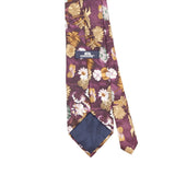 Back Back Detail of Vintage 1990's Stafford Flowers Floral Patterned Tie