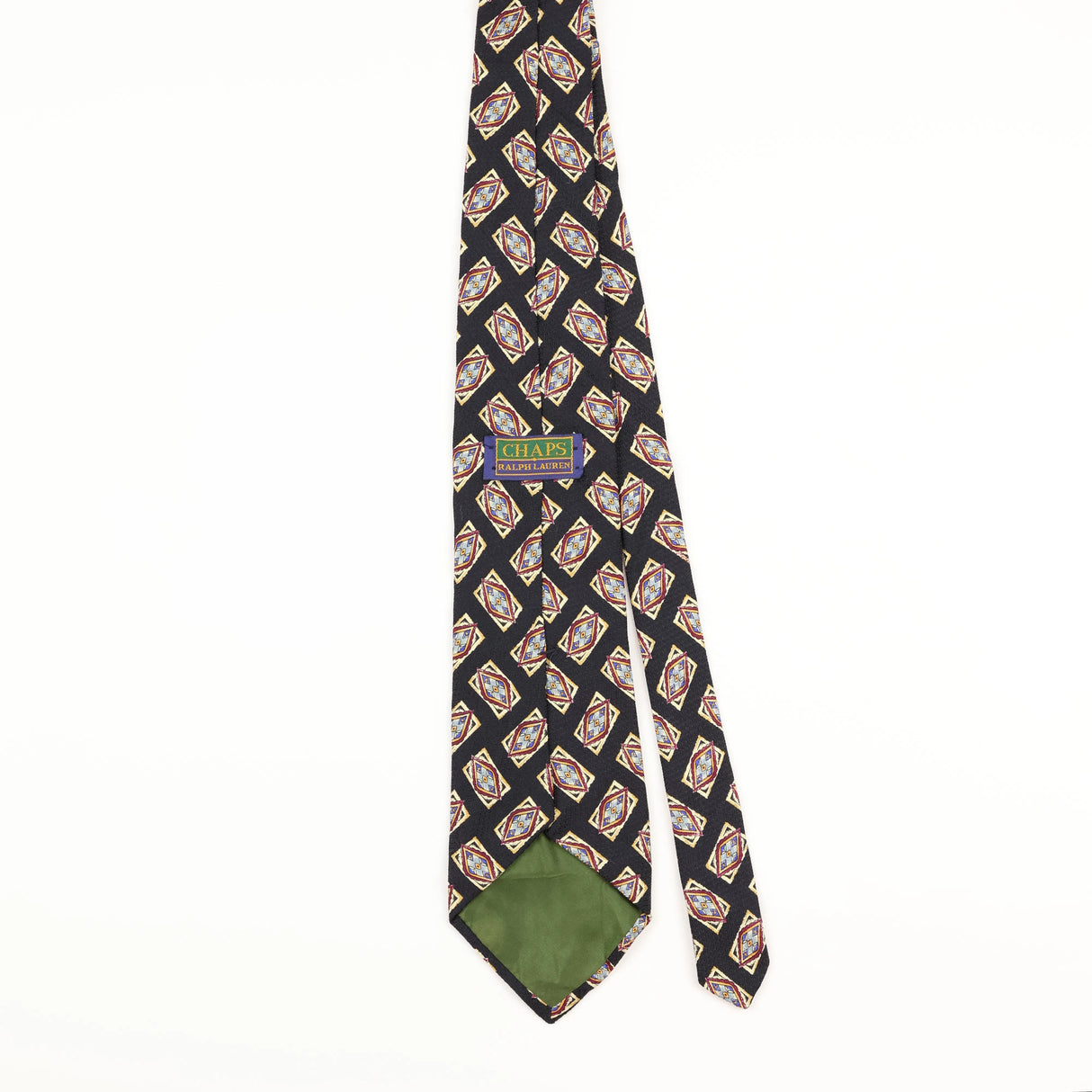 Back of Vintage Ralph Lauren Geometric Patterned Tie