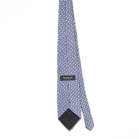 Back Back of Vintage 1990's Van Heusen Foulard Geometric Patterned Tie