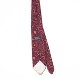 Back Back of Vintage 1980's Wembley Paisley Patterned Tie